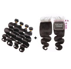4 Bundle Deal + 6x6 HD Closure