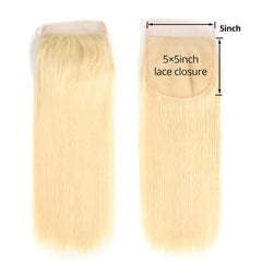 Blonde Straight 5x5 HD Closures