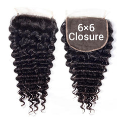 Deep Wave/ Curly 6x6 HD Closures