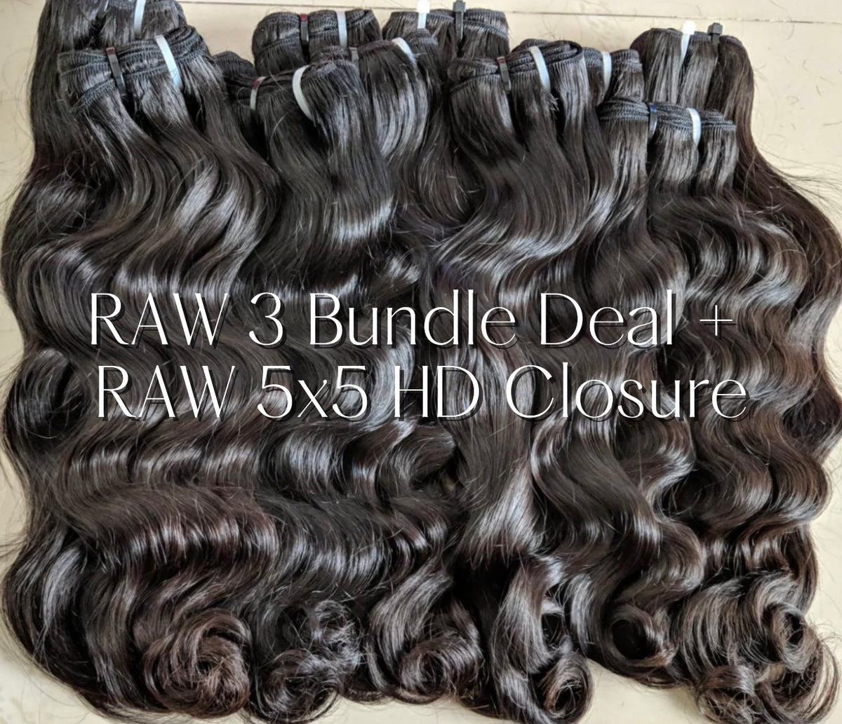 RAW 3 Bundle Deal + RAW 5x5 HD Closure