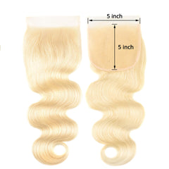 Blonde Body Wave 5x5 HD Closure-- SALE