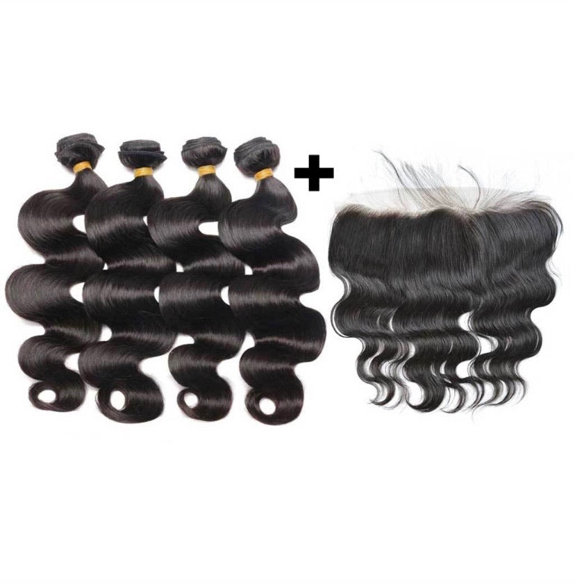 4 Bundle Deal + 13x4 HD Frontal-